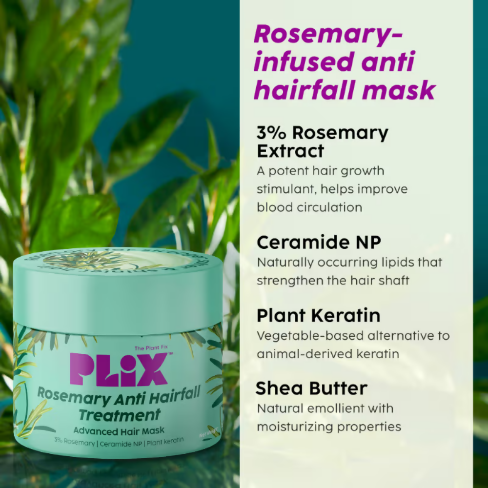 PLIX The Plant Fix Rosemary Anti Hairfall Shampoo & Hair Mask