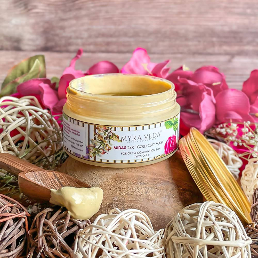 Myra Veda Midas 24KT Gold Clay Mask
