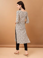 Embroidered & Printed Kurta With Pant & Printed Dupatta, Black - Hiral Fashion - Distacart