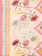 Embroidered & Printed Kurta With Pant & Printed Dupatta, Pink - Hiral Fashion - Distacart