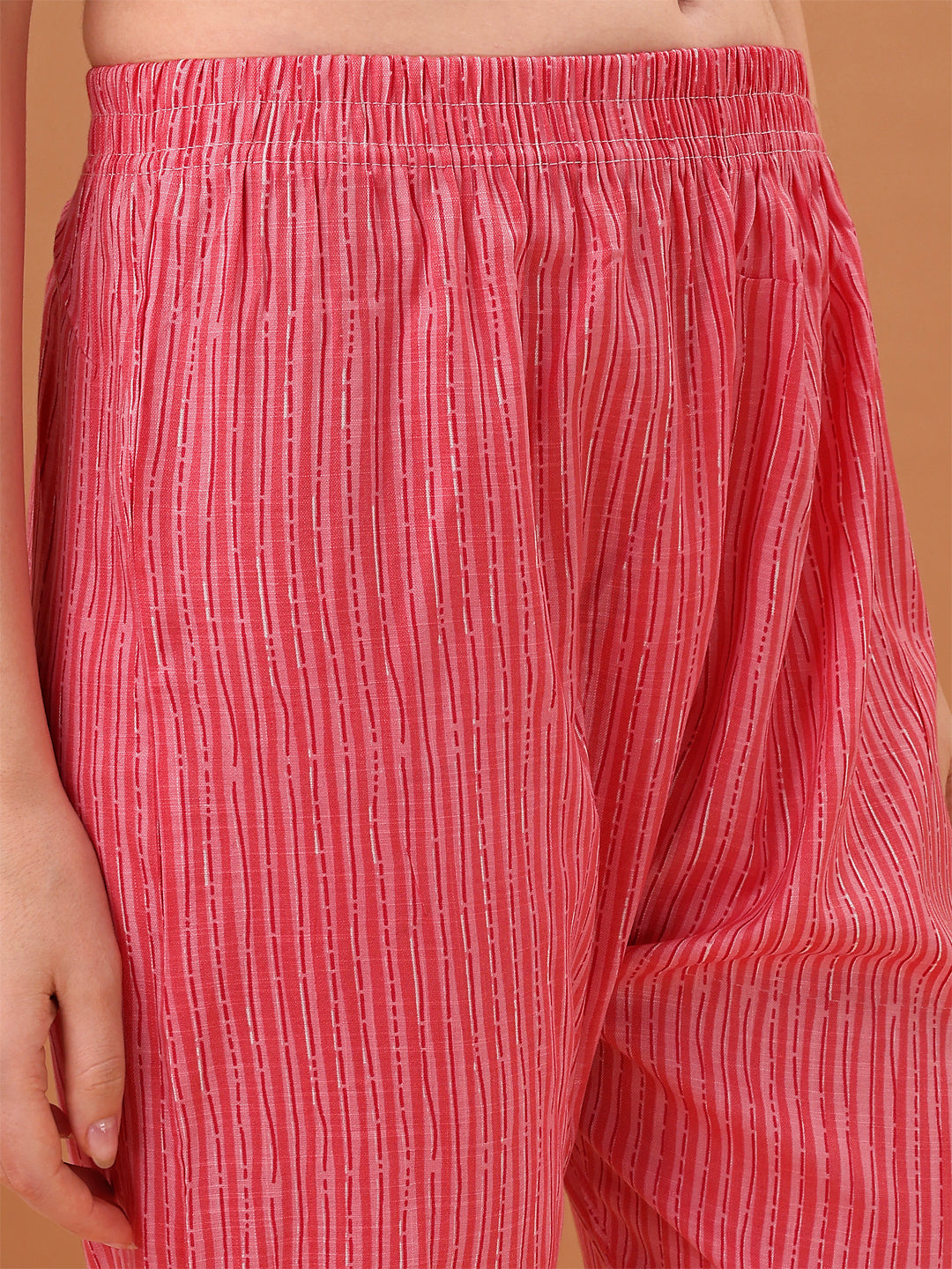 Embroidered & Floral Printed Kurta With Pant & Printed Dupatta, Pink - Hiral Fashion - Distacart