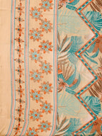Embroidered & Botanical Printed Kurta With Pant & Printed Dupatta, Blue - Hiral Fashion - Distacart