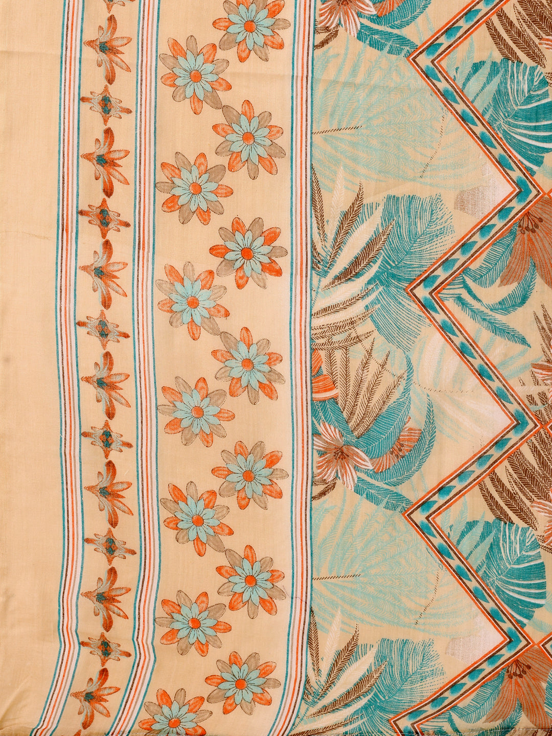 Embroidered & Botanical Printed Kurta With Pant & Printed Dupatta, Blue - Hiral Fashion - Distacart