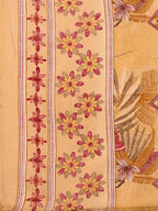 Embroidered & Botanical Printed Kurta With Pant & Printed Dupatta, Yellow - Hiral Fashion