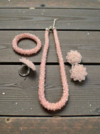 Inhanns Rangshine 4-In-1 Crystal Glam Set - Handmade - Baby Pink
