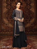 Anaita Black Premium Embroidered Chiffon Salwar Suit - Distacart