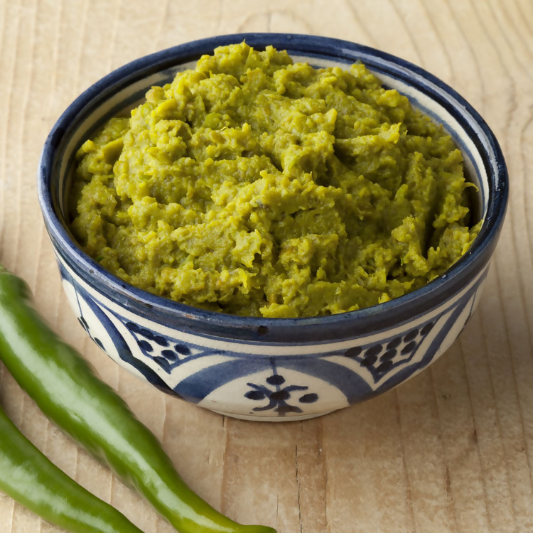 Priya Green Chilli (Sliced) Pickle Without Garlic - Distacart