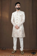 Joban Fashion Men's Base Off-White TR Kurta with Pyjama