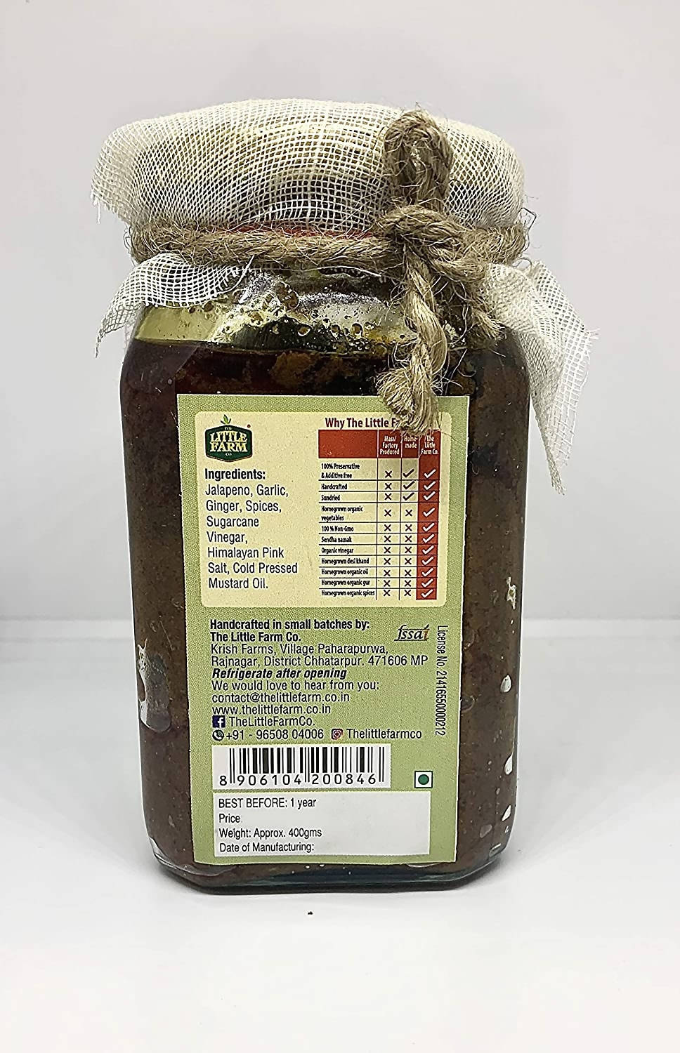The Little Farm Co Jalapeno Garlic Dip