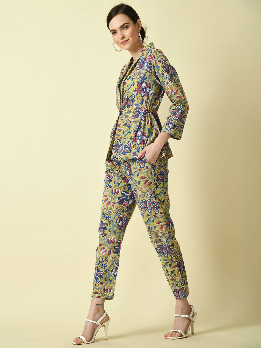 Myshka Women's Multi Cotton Printed jacket