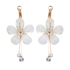 Trendoo Jewelry Gold Plated Stylish Fancy Party Wear Beige Drops