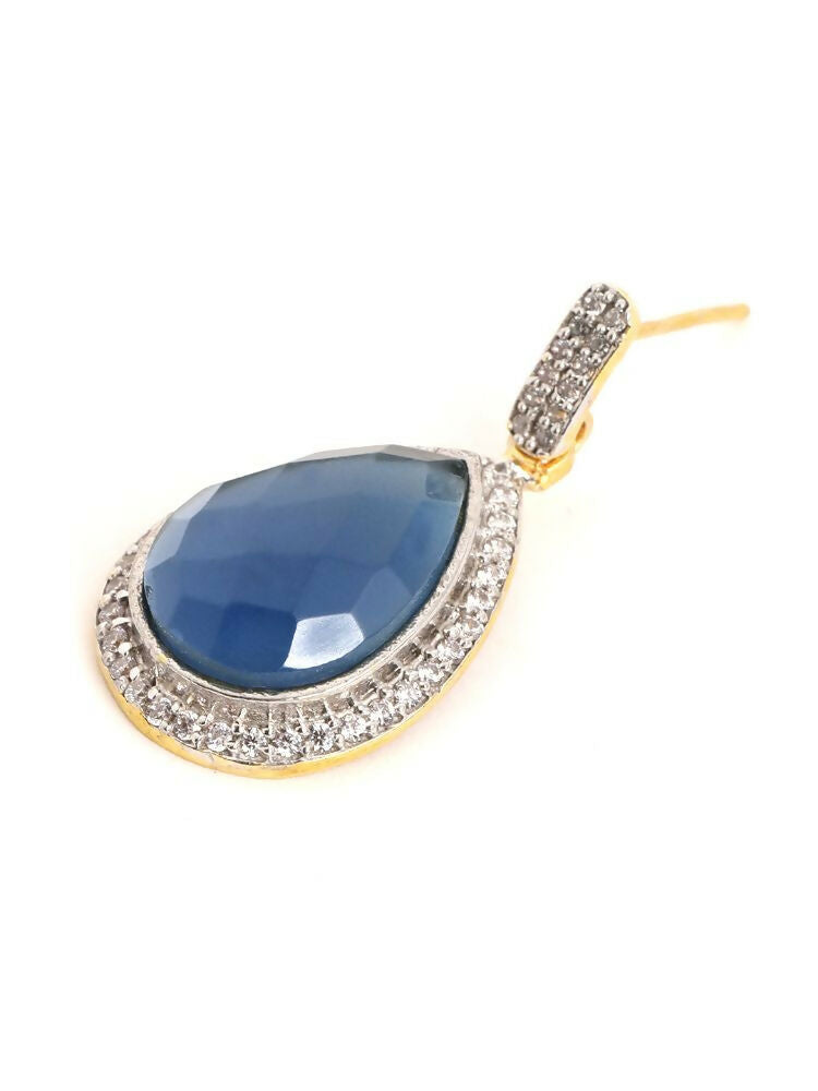 Nuyug 22K Gold Plated Azure Muse Contemporary Drop Earrings - Distacart