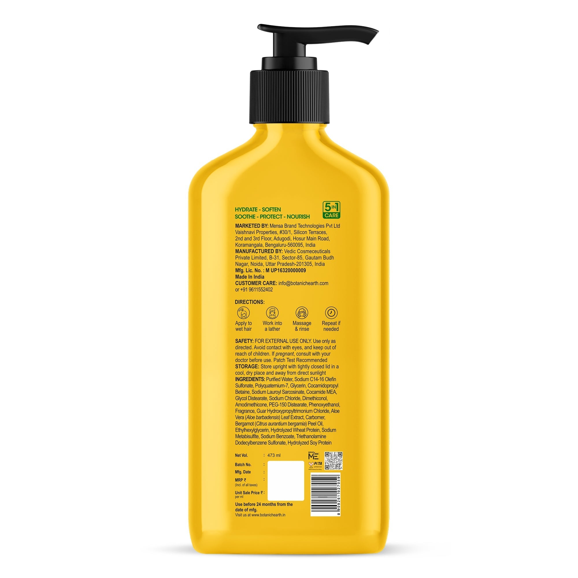 Hydrate & Soften Shampoo with Aloe Vera & Vegan Protein - Distacart