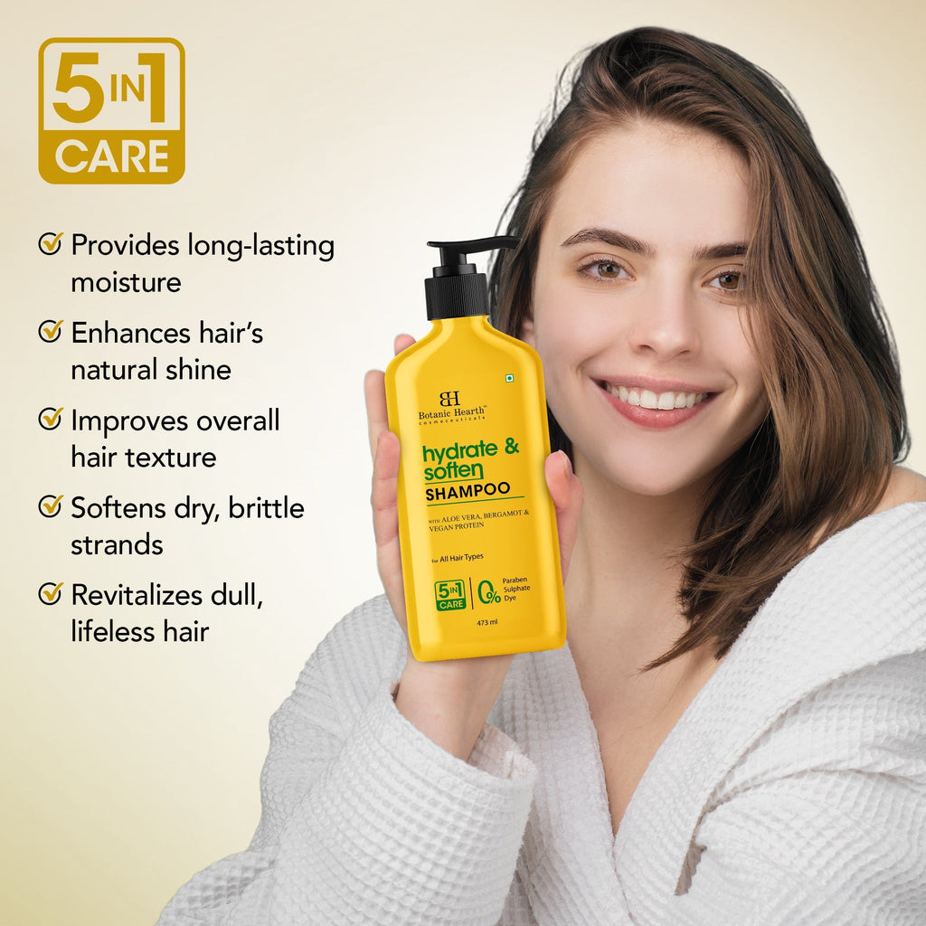 Hydrate & Soften Shampoo with Aloe Vera & Vegan Protein - Distacart