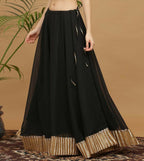 Joban Fashion Black Georgette Lehenga Set