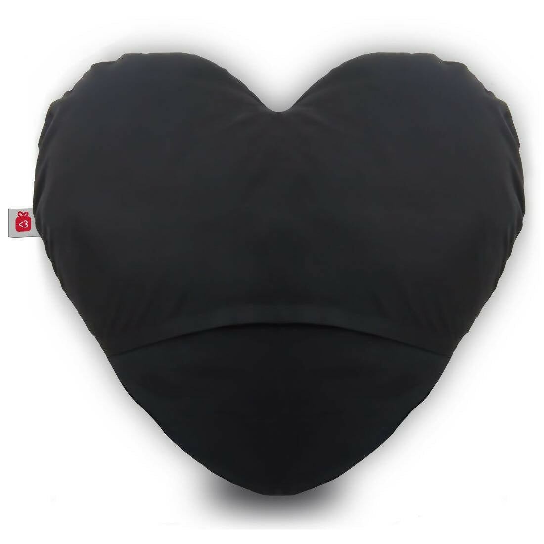 Indigifts Valentine Gifts Micro Satin Fibre Heart Shape Printed Cushion (Red Color)