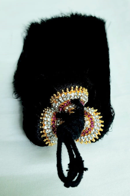 Elite Trading Hair Kunjalam Traditional South Indian Braid Accessory for Classical Dance & Bridal Wear