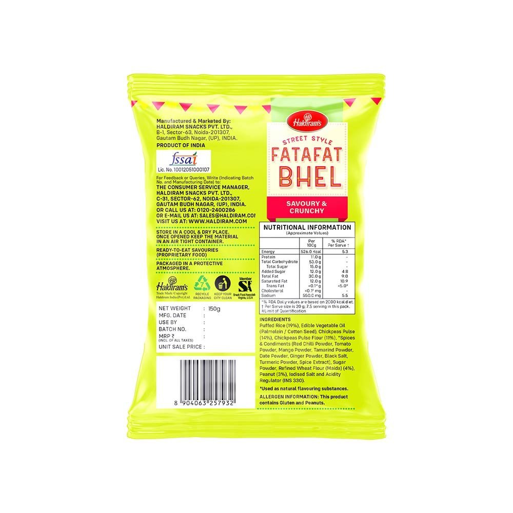 Haldiram's - Fatafat Bhel - Distacart