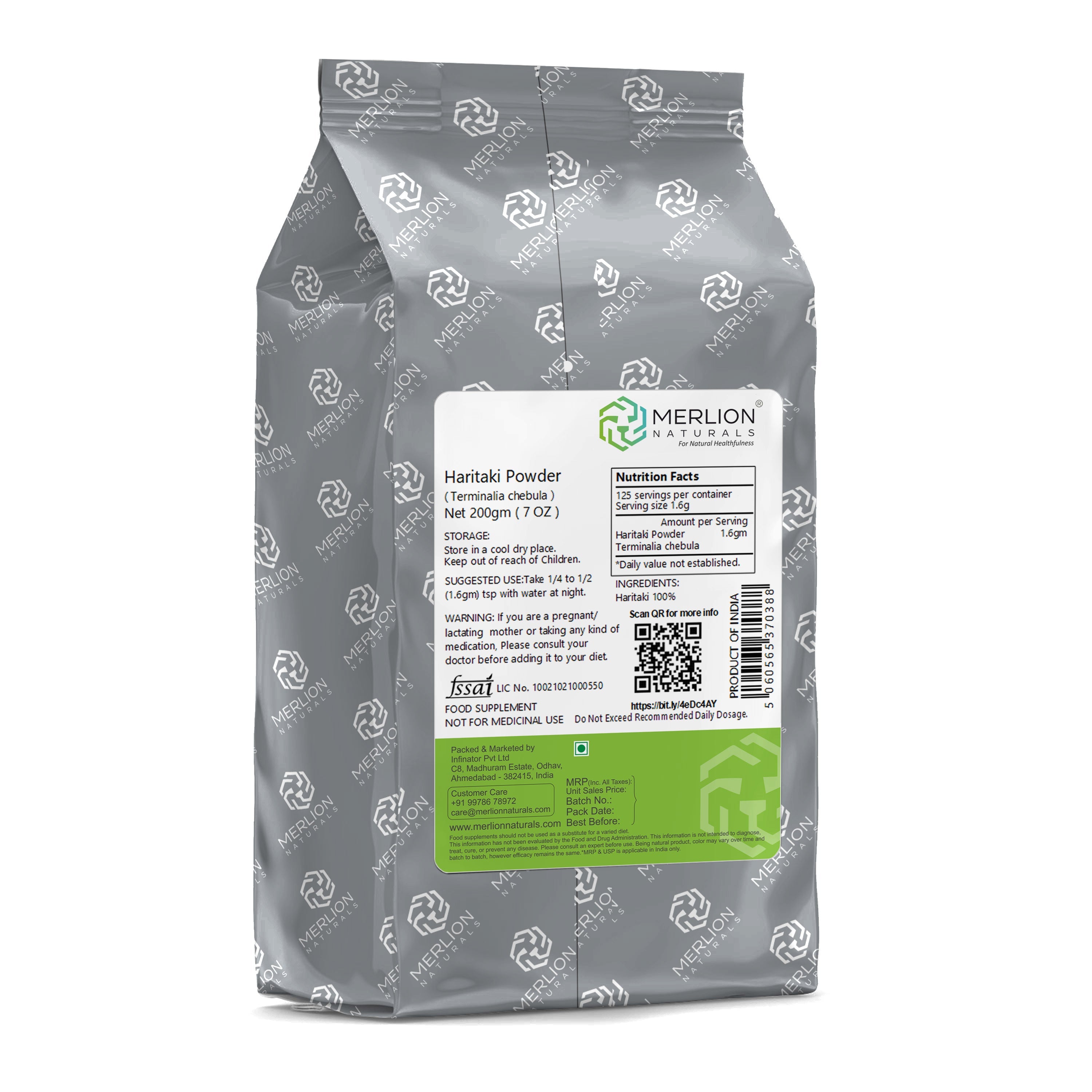 Merlion Naturals Haritaki Powder - Distacart