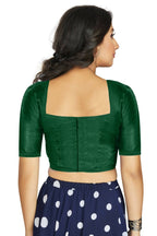 Aastha Fashion Women's Green Art Silk Designer Traditional Readymade Blouse