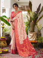 Shree Shyam Fashion Cream Soft Silk Saree - Distacart