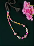 Joban Fashion Women Multi Victorian Beads Necklace With Violet Quartz Beads - Distacart