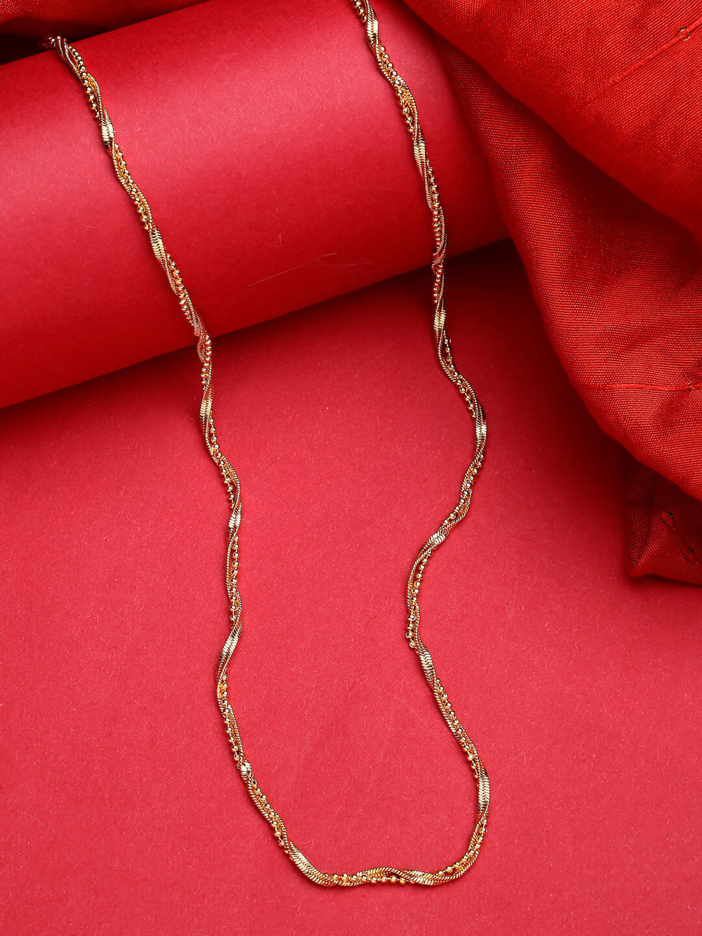 NVR Women's Gold-Polished Minimal Chain