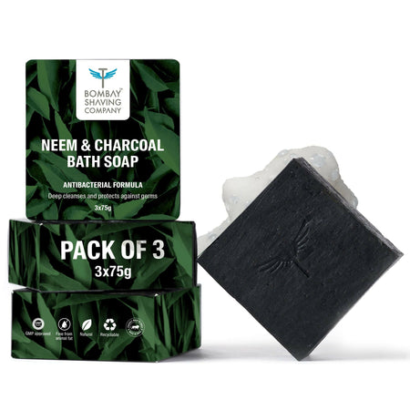 Bombay Shaving Company Charcoal and Neem Bath Soap for Men