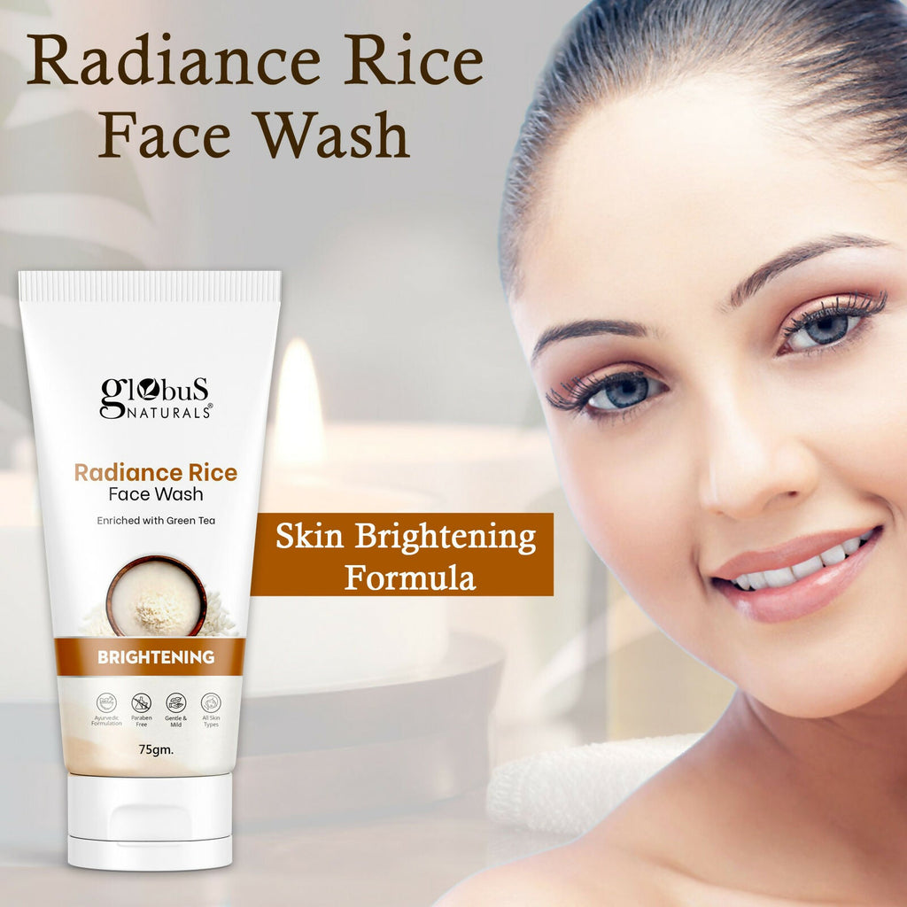 Globus Naturals Radiance Rice Face Wash - Distacart