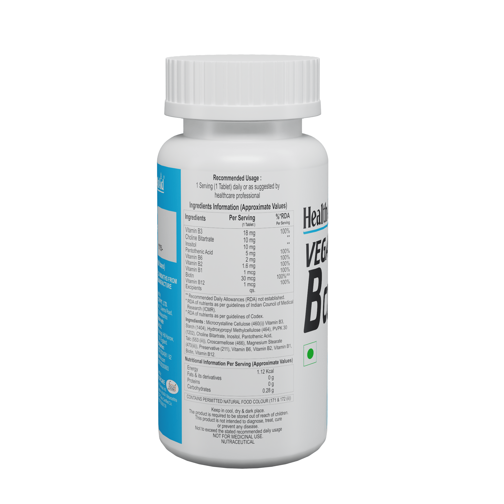 HealthAid Veg B Complex Tablets - Distacart