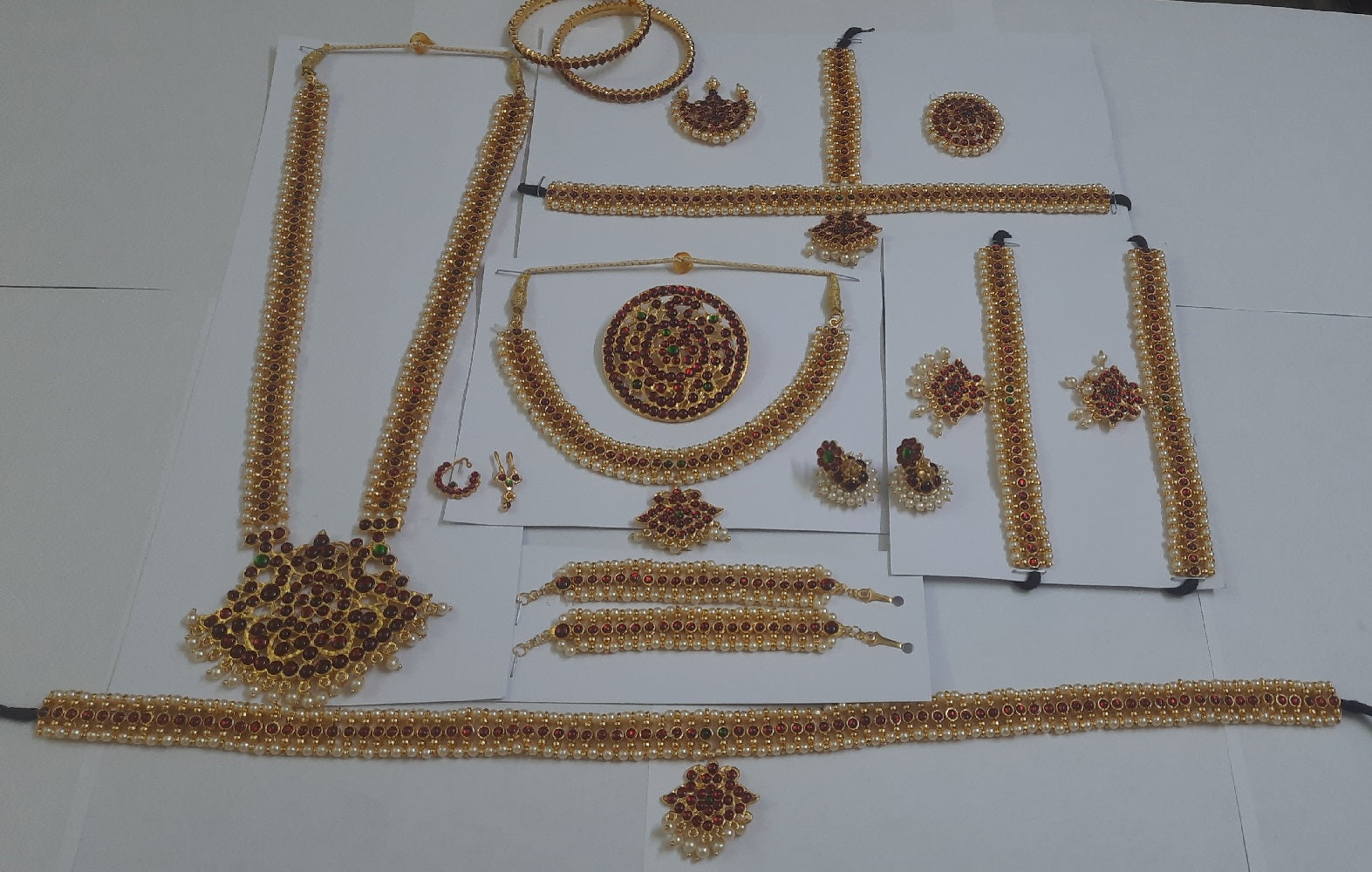 Elite Trading Heavy Boll Bharatnatyam Dance Jewellery Set