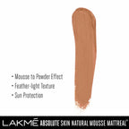 Lakme Absolute Skin Natural Mousse Mattreal Foundation - Medium Caramel