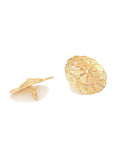 Golden Earrings (Gold) - Ruby Raang - Distacart