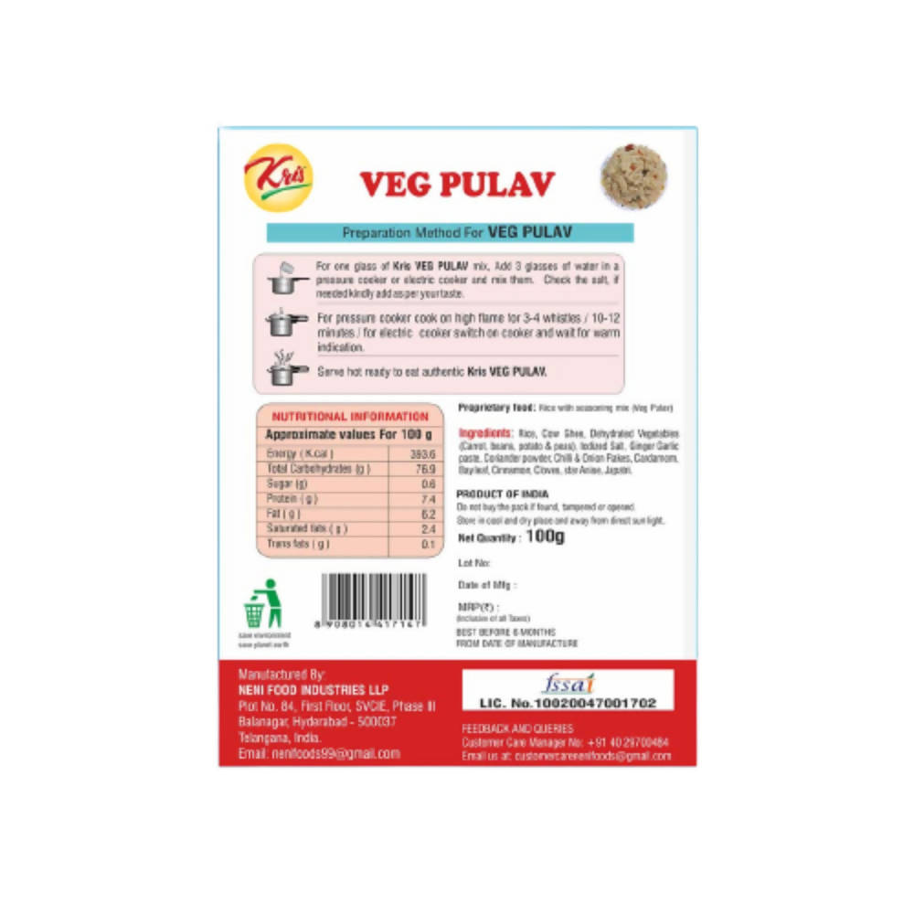 Kris Veg Pulao Ready Mix