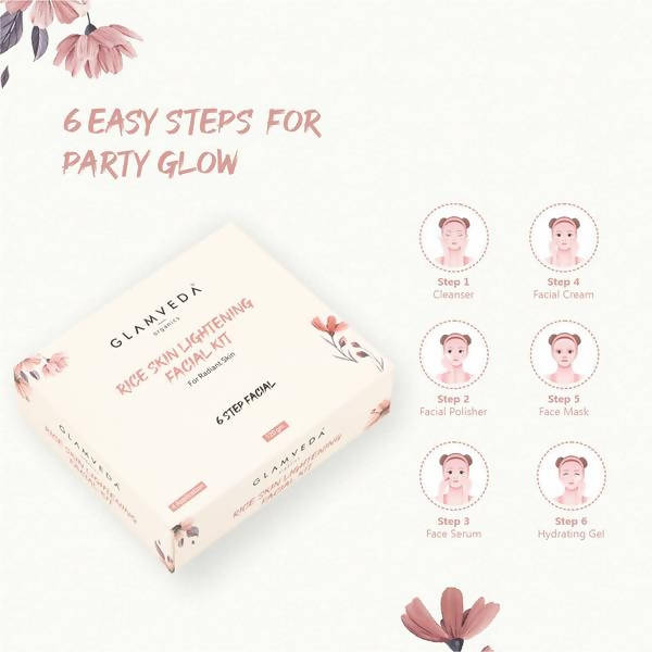 Glamveda Rice Skin Lightening Facial Kit