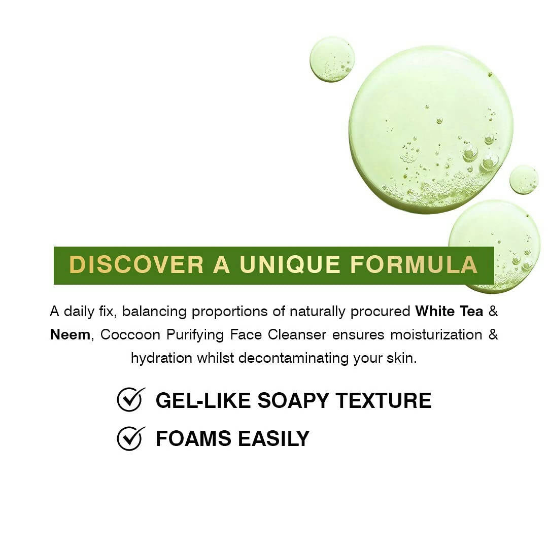 Coccoon Purifying Face Cleanser With White Tea & Neem