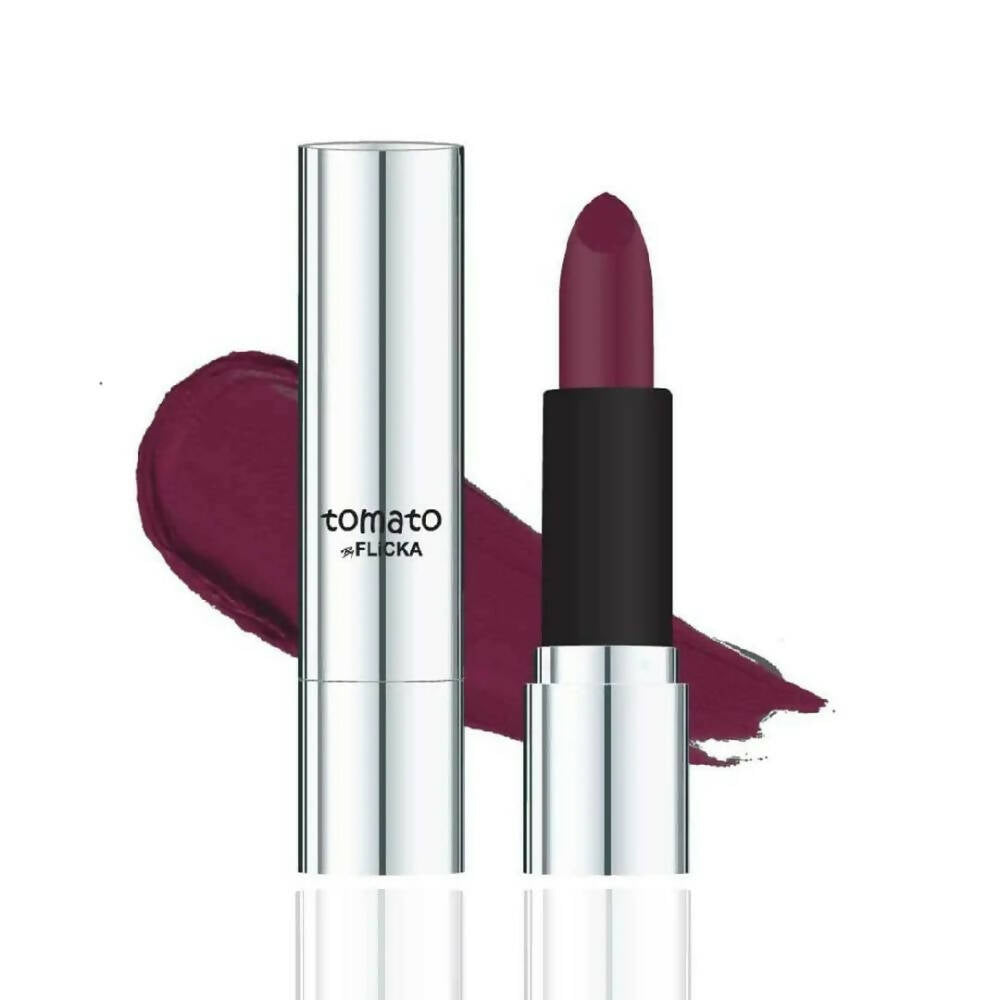 Flicka Tomato Maroon Matte Finish Lipstick Shade 09