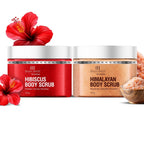 Botanic Hearth Deep Exfoliation Combo - Himalayan & Hibiscus Body Scrubs