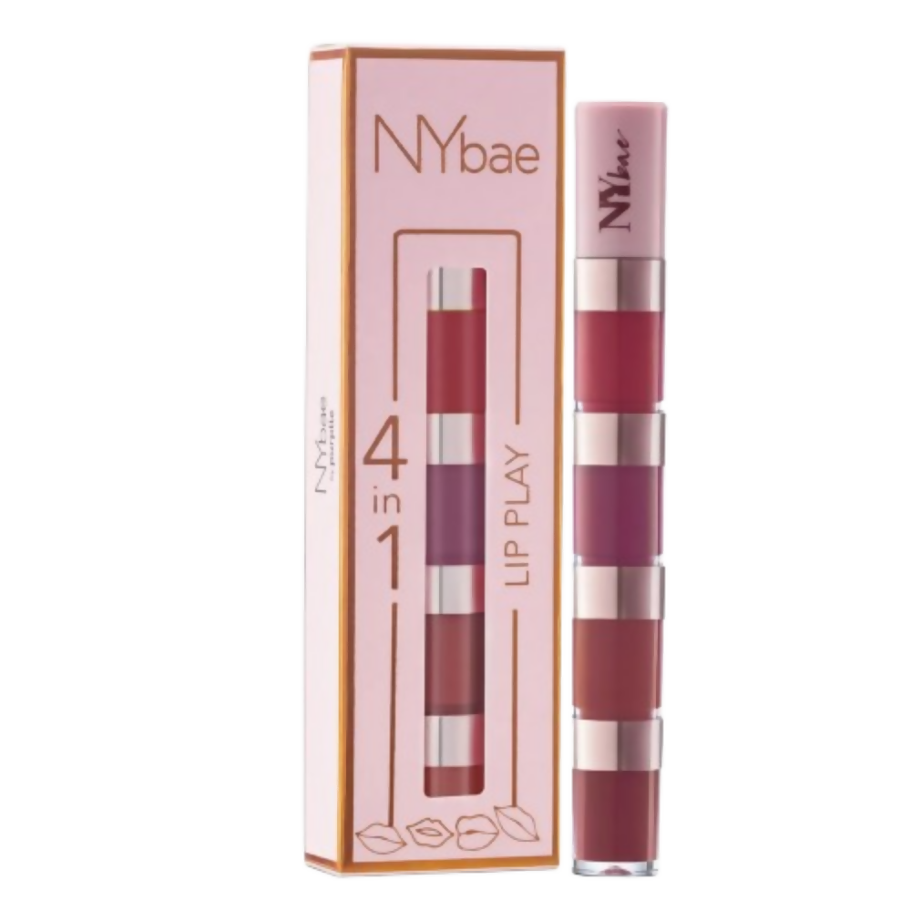 NY Bae 4 IN 1 Lip Play Liquid Lipstick - Nude Tease