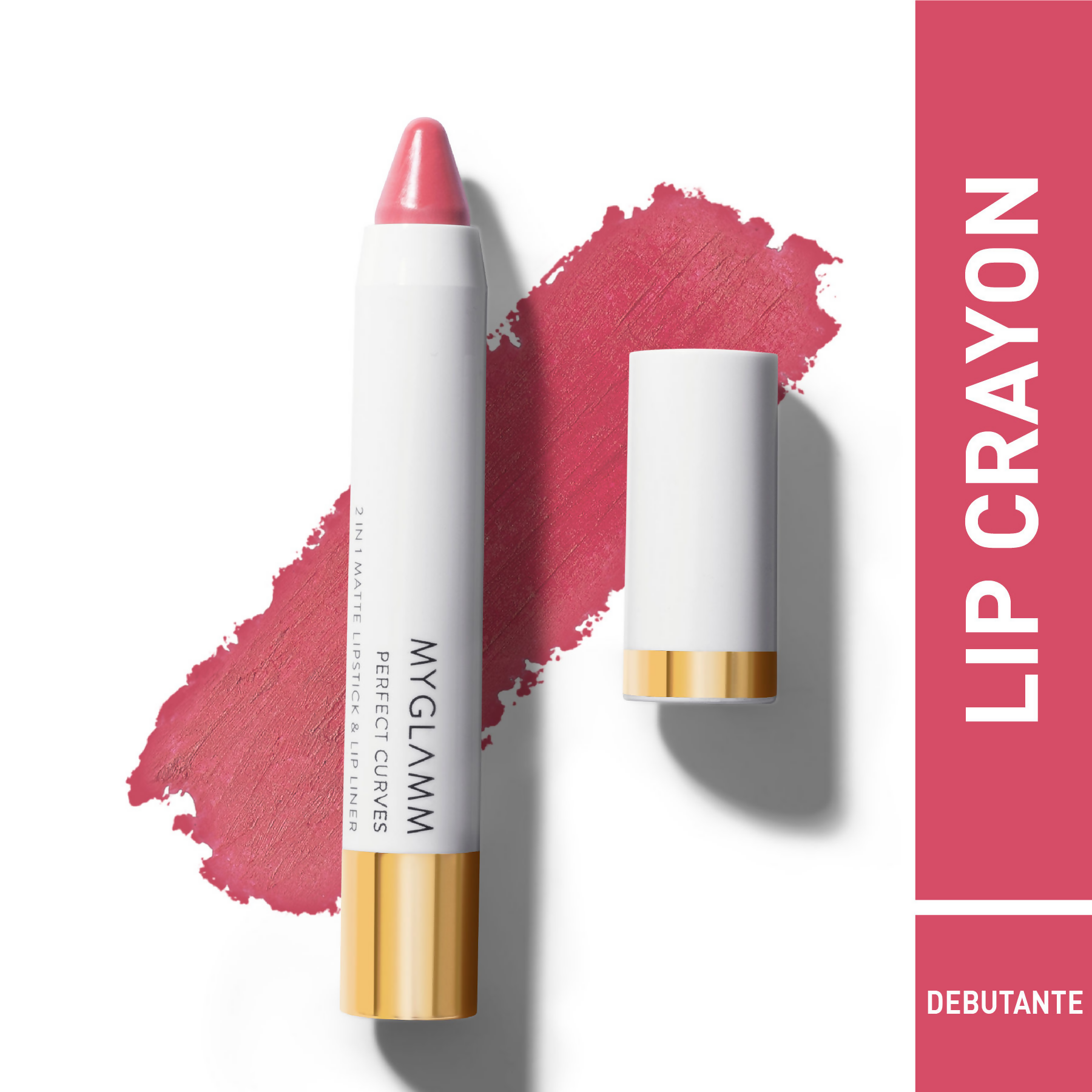 MyGlamm Perfect Curves Matte Lip Crayon-Debutante