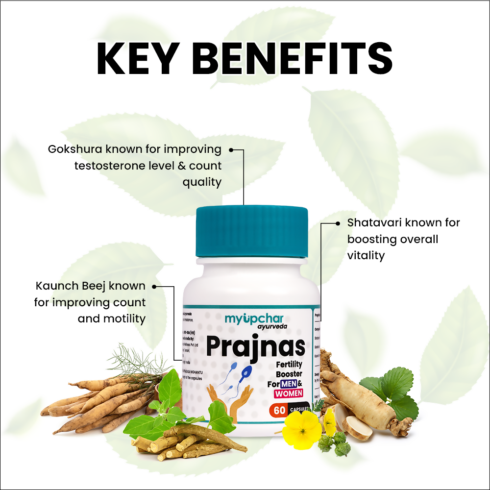 myUpchar Ayurveda Prajnas Fertility Booster Capsules - Distacart