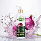 VI-JOHN Prakritik Red Onion & Castor Oil Shampoo Helps with Hair Fall & Re-Growth 100% Bio Actives