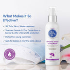 The Moms Co Waterproof SPF 50+ Natural Mineral Based Baby Sunscreen For UV-A & UV-B Protection