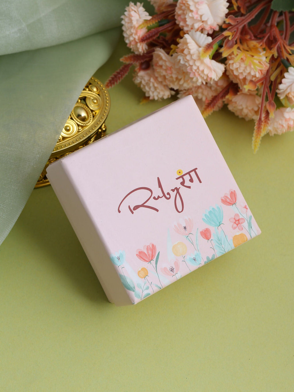 Ruby Raang Gulnaar Pearl Ruby Haath Phool - Distacart