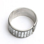 Mominos Fashion Kamal Johar Oxidised Mirror work Design Bracelet