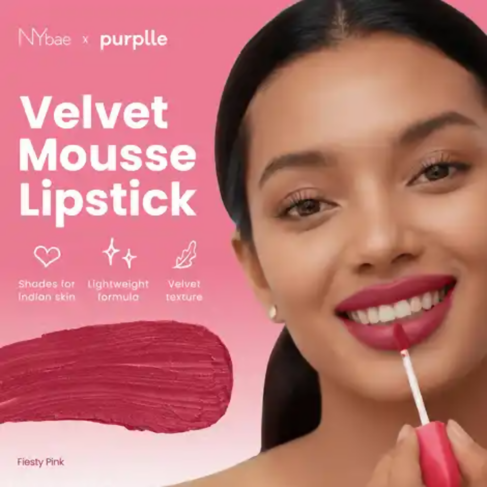 NY Bae Velvet Mousse Liquid Lipstick - Fiesty Pink 05