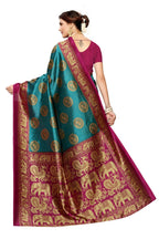 Vamika rama & wine Printed Art Silk Saree