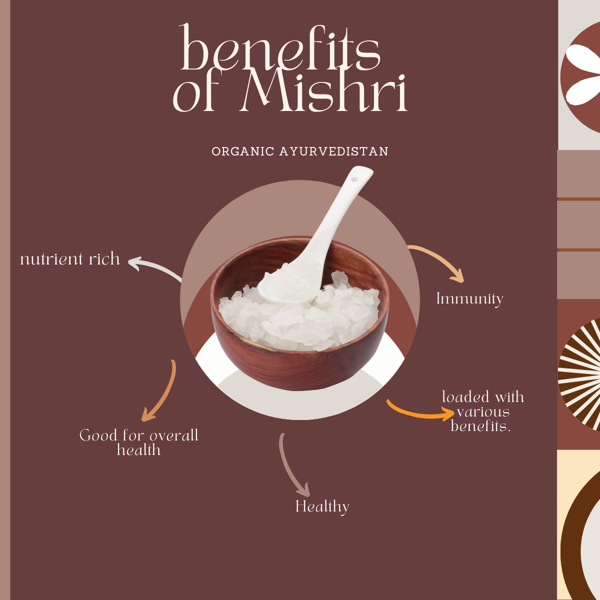 Organic Ayurvedistan Rock Sugar (Mishri) - Distacart