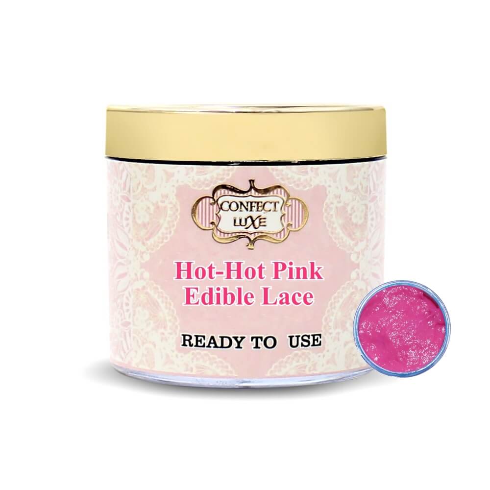 hot hot pink edible lace 100g