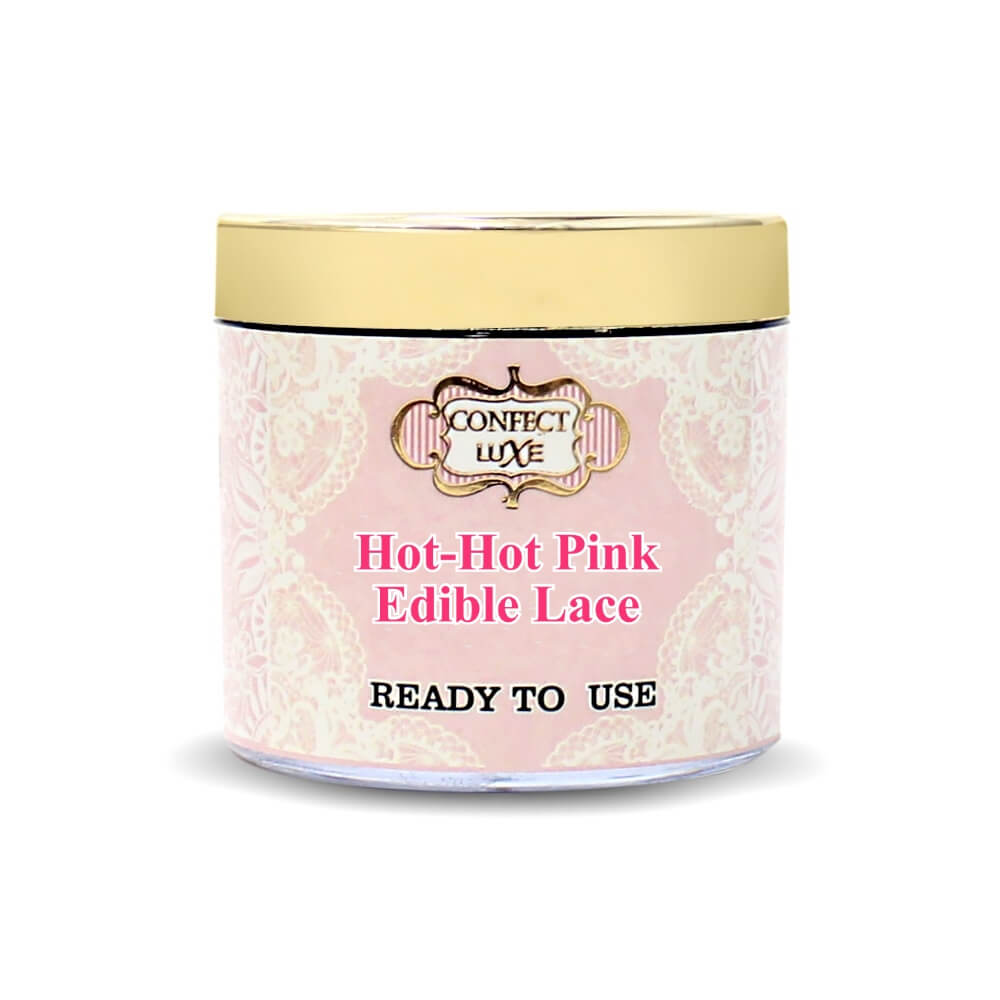 hot hot pink edible lace 100g
